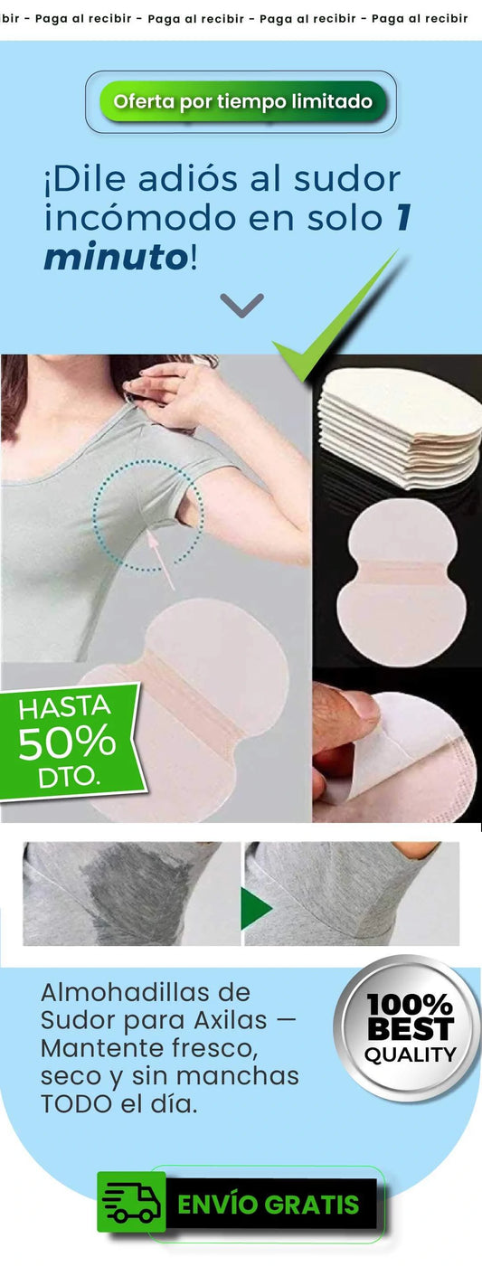 ¡Descubre las ALMOHADILLAS anti SUDOR Comodísimas! 💦😍 Envío GRATIS + Pago contraentrega