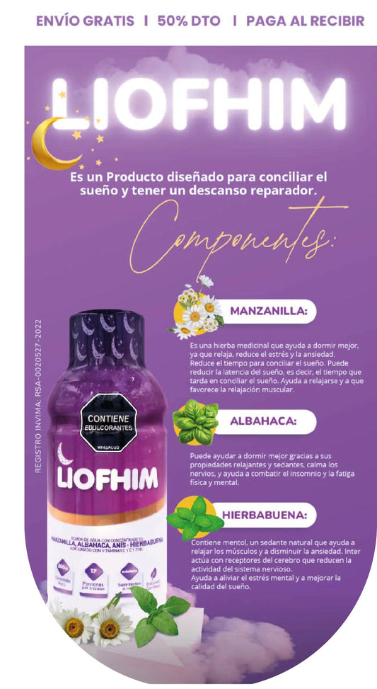 LIOFHIM: Tu apoyo natural para descansar con calidad 💜PG