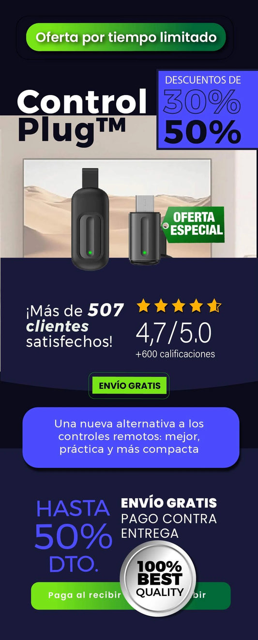 Controlplug: el control remoto compacto más potente y portable, que lo hace TODO 50% DTO 🔥